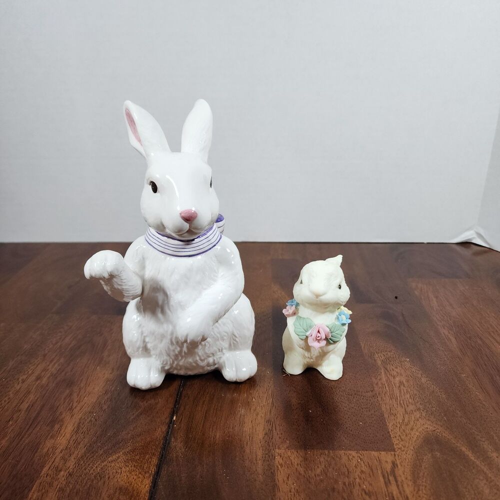 Vintage Easter Bunny Rabbit Easter Set of 2